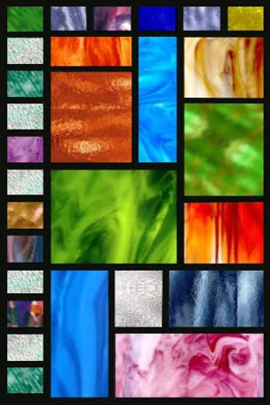 Custom size Stained Glass Window Film Retro Church Painted Mosaic Frosted Static Cling Art Colored Glass Films Sticker