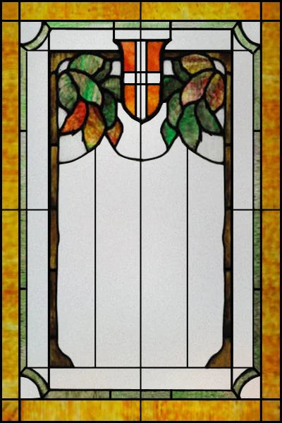 Stained Glass Window Films,Static Cling, Customized Retro Vintage Sticker,Frosted,Privacy, Easy to install