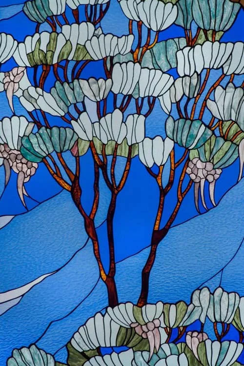 Stained Glass Film Window Sticker Static Cling  Remove Flower Rose Home Decoration for Windows,Custom designs welcom