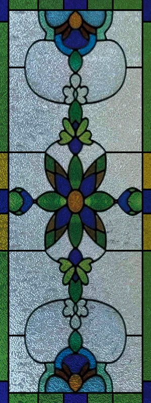 Stained Glass Film American Retro European Electrostatic Frosted Glass Sticker Window Film Window Sticker Stained Glass