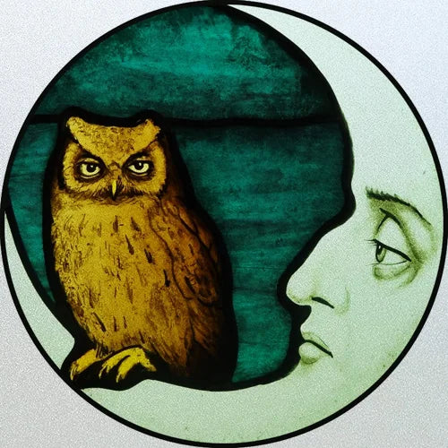 Customized Stained Glass Window Glass Films,Privacy Frosted Static Cling, Classic Pattern for Round Door, Home Decor