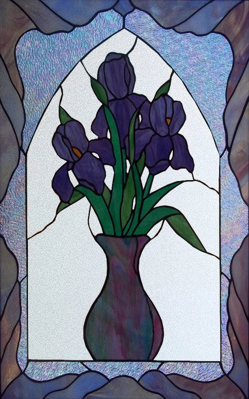 Frosted Stained Glass Film, Custom Size, Privacy, Static Cling,Door Sticker, Bathroom  Kitchen  Home Decor,Rose,Flower, Fruit