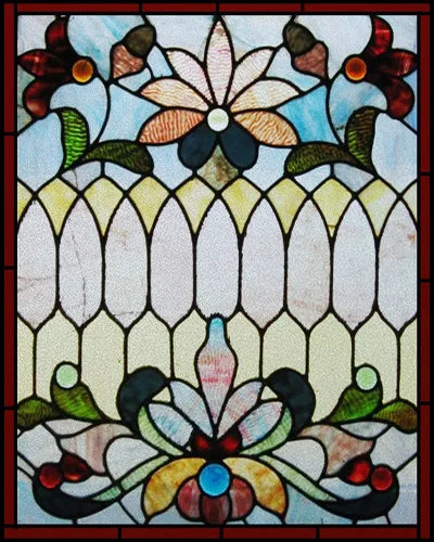 Customized Size Static Cling Frosted Stained Glass Window Films,Sun Catcher Print Photo for Bathroom Privacy Door Home Decor