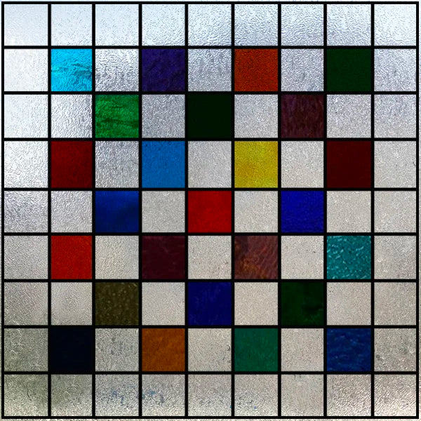 Window Film Frosted Stained Glass Films,Customized Art Design Mosaic Static Cling Sticker,Home Decor Foil Window Treatment