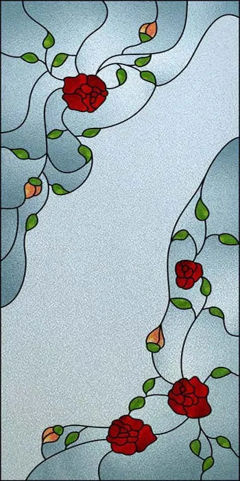 Window Film Frosted Stained Glass Films Church Static Cling Privacy Films Door Sticker Kitchen Office Home Decor Customized