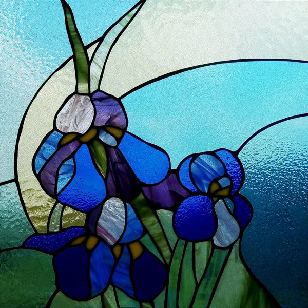 Frosted Stained Glass Window Film, Leaf Tree Static Cling Sticker,Home Decor Foil Treatment, Customized Art Design