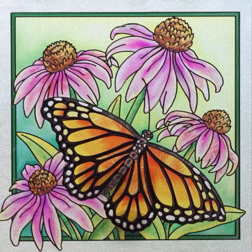 Frosted Stained Glass Film, Customized Art Deco Design, Color Static Cling Sticker,Home Decor Foil, Window Treatment