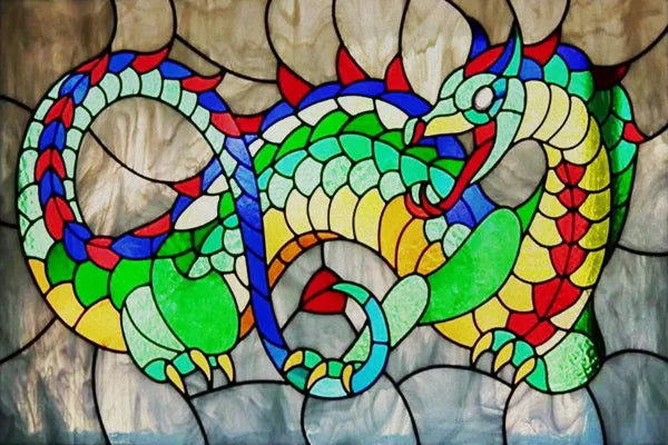 Custom Size Stained Glass Window Film, Transom Frosted Glass Sticker, Kitchen Room Door, Bathroom, Home Decor