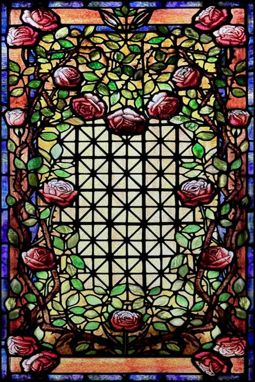 Custom Size Stained Glass Window Film Door Stickers Frosted Privacy Protection Reusable Removable Home-Decor Window Covering