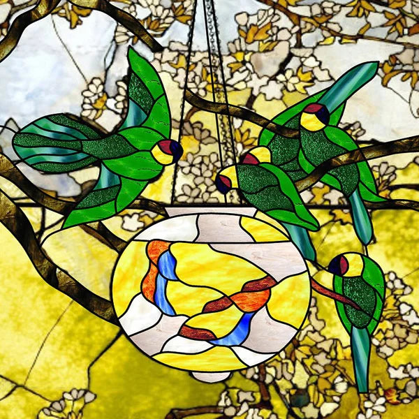 Window Film Stained Glass Films Static Cling Stickers for Bathroom Kitchen Office Home Decor,Birds Peacock,Heron,Owl,Custom size