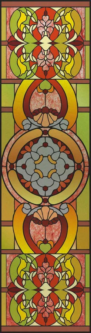 Customized Frosted Stained Glass Window Film, Church Static Cling,Privacy Retro Sticker, for Kitchen, Office, Home Decor