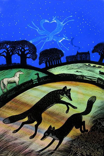 Custom Size Stained Glass Window Film Animal Pattern Rabbit Crow  Bird Fox For Rectangular Shape Glass Office Home Decor