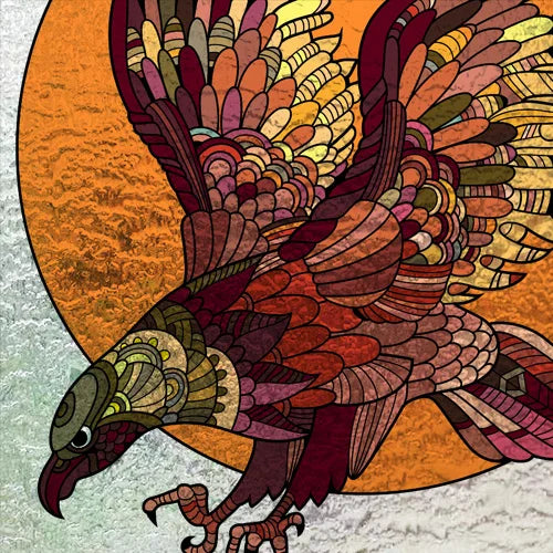 Custom Size 3D Matte Window Film, Stained Glass Decor, Window Sticker, Privacy Frosted Static Cling,Hom Decal, Animal Cat, Bird