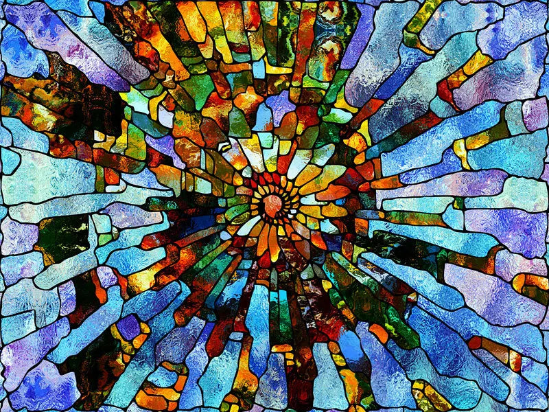 Stained Glass Window Film Frosted Glass Sticker Forest Customized Abstract design for Bathroom Kitchen Door Office Home Decor