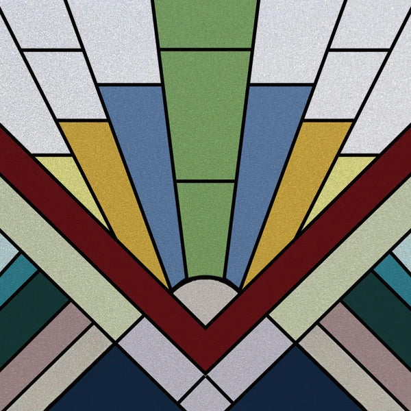 European Church Mosaic Stained Glass Films,Window Stickers Static Cling,Sun, Mosaic, Custom made to fit any Window Size or Shape