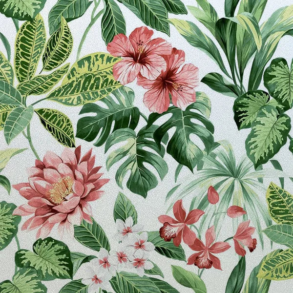 Window Film Frosted Stained Glass Films,Customized Art Deco Design Flowers Static Cling Sticker,Home Decor Foil Window Treatment