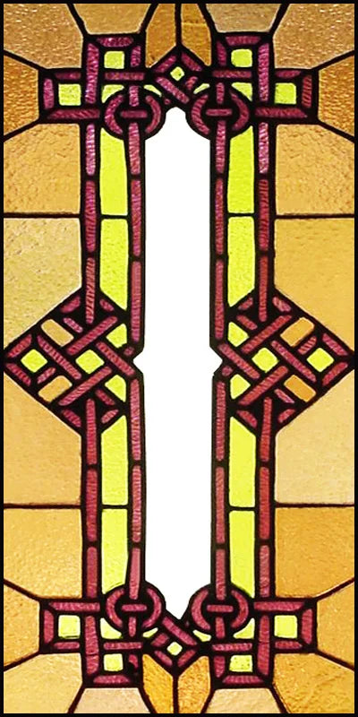 Custom Size Window Film, Stained Glass Stickers, Static Cling, Frosted Privacy, Classic Style, for Window Door, Home Decor