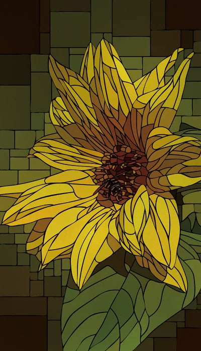 Frosted Stained Glass Window Film, Customized Art Deco Design, Flowers Static Cling Sticker,Home Decor Foil, Treatment