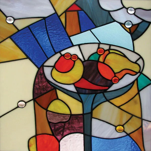 European Church Mosaic Stained Glass Films,Window Stickers Static Cling,Sun, Mosaic, Custom made to fit any Window Size or Shape