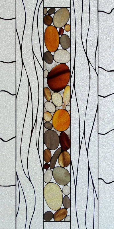 Custom Stained Glass Window Films,Frosted sticker,Privacy Static Cling Flower Fruit Trees For Bathroom Sliding door Home Office