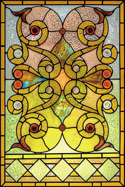 Window Film Stained Glass Stickers,Custom size Static Cling Church Style Privacy Films Door Sticker Kitchen Office Home Decor