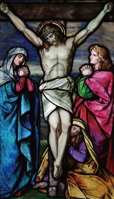 Customized Window Film Glass films Self-Adhesive Frosted Stained Stickers Crucifixion of Jesus/Christ God and the Virgin Mary