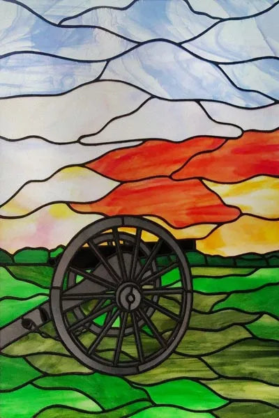 Custom Size Stained Glass Window Film, Retro Painted Frosted Static Cling, Vintage Glass Films Sticker, Lighthouse Sailboat