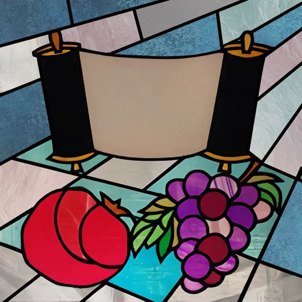 Custom Size Window Film, Stained Glass Films, Square Window Sticker, Retro Church Frosted Static Cling, Door Glass Home Decor