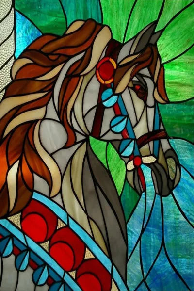 Window Film Stained Glass Stickers Static Cling,Frosted Privacy Custom size,Print Cat,Tiger,Deer,Bear For Window Door Home Dec