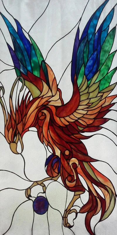 Custom size electrostatic frosted stained glass window film church home foil door stickers PVC waterproof window films