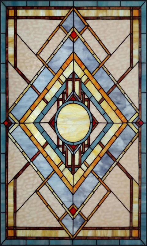 Window Film Victorian Stained Glass Films Customized  Church-style Static Cling Sticker Kitchen Bathroom Substitute for Home