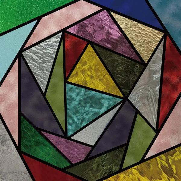 Window Film Frosted Stained Glass Films,Customized Art Design Mosaic Static Cling Sticker,Home Decor Foil Window Treatment