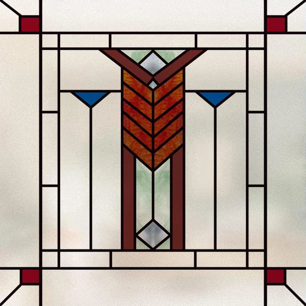 Window Film Frosted Stained Glass Films,Customized Art Design Prairie Static Cling Sticker,Home Decor Foil Window Treatment