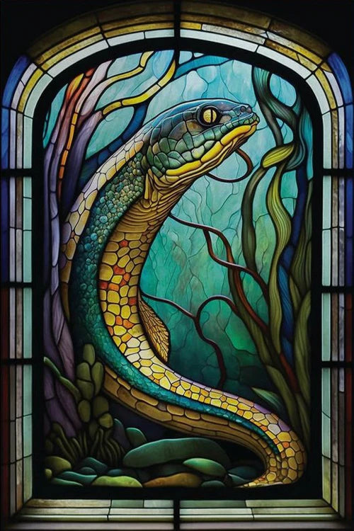 Custom Size Window Stained Glass Films,Fish,Sea World Stickers For Bathroom Bedroom Door Office Home Decor