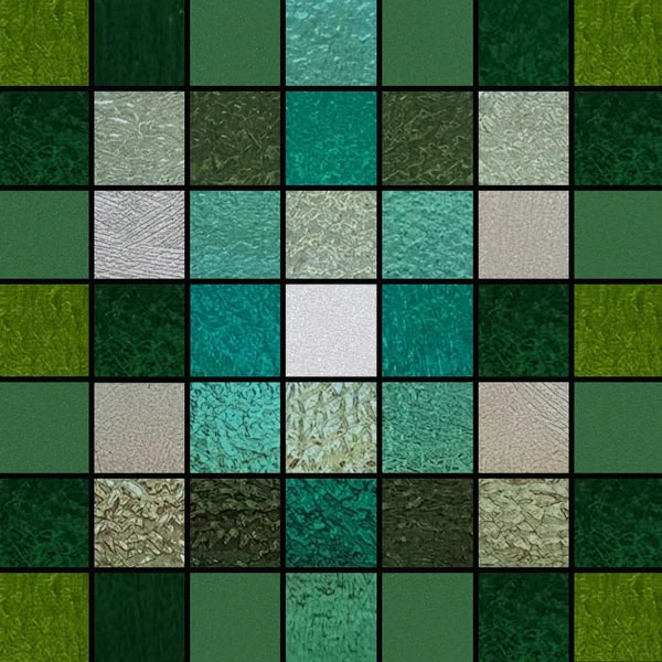 European Church Mosaic Stained Glass Films,Window Stickers Static Cling,Sun, Mosaic, Custom made to fit any Window Size or Shape