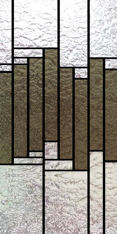 Custom Size Stained Glass Window Film,Frosted Privacy, Static Cling,Retro Prairie Style Stickers,Kitchen Bathroom Door, Home