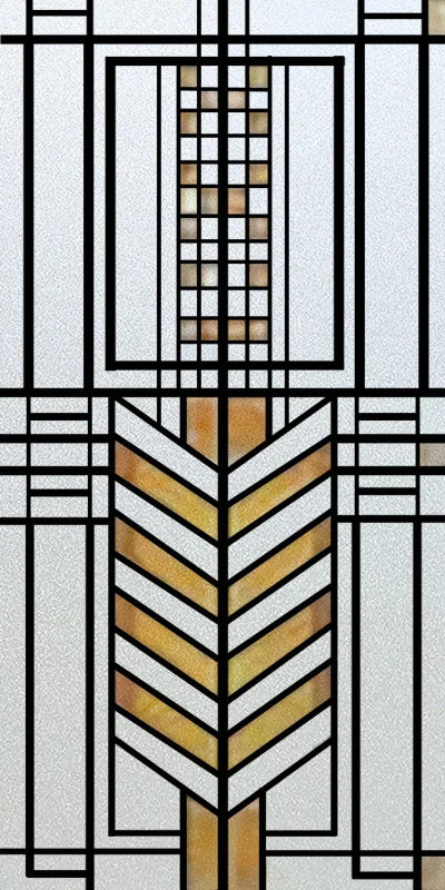 Custom Size Stained Glass Window Film, Frosted Privacy, Static Cling, Retro Matte Sticker, Bathroom Door, Office, Home Decor