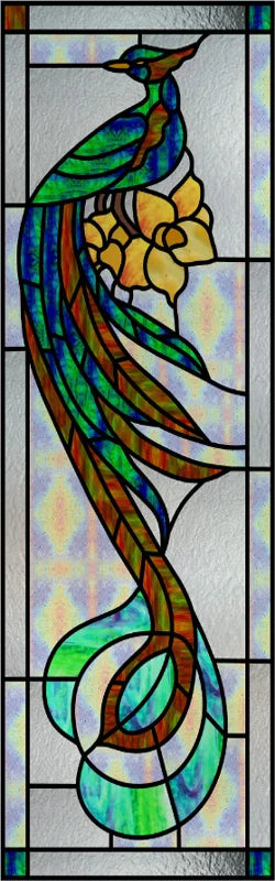 Custom Size Window Film, Stained Glass Films, Frosted Privacy, Retro Church Style, Colorful Door Sticker, Shower, Bathroom