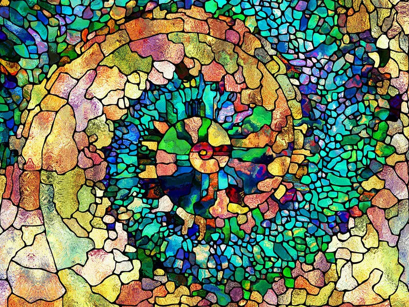 Stained Glass Window Film Frosted Glass Sticker Forest Customized Abstract design for Bathroom Kitchen Door Office Home Decor