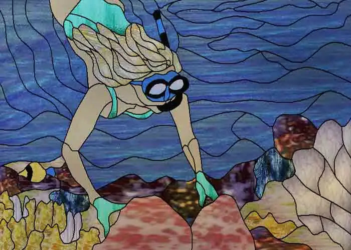 Glass Films Window Sticker Static Cling Frosted Home Decor Private Tint-Film For Door Window Cabinet Wardrobe Landscape Sea