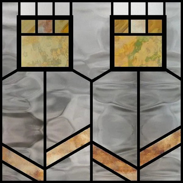 Custom size Window Film Stained Glass Films Square Window Sticker Retro Privacy Frosted Static Cling Home Decor  for Glass Door