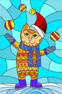 Customized Stained Glass Film Window Films Static Cling Frosted Sticker Japanese-Style Home Decor Cat  Cherry Blossom Poster