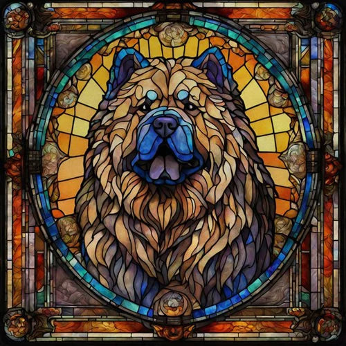 Custom size Window Film Stained Glass Films Frosted Privacy Static Cling Retro Dog Tiger Cat Sticker Bathroom Skylight Decor
