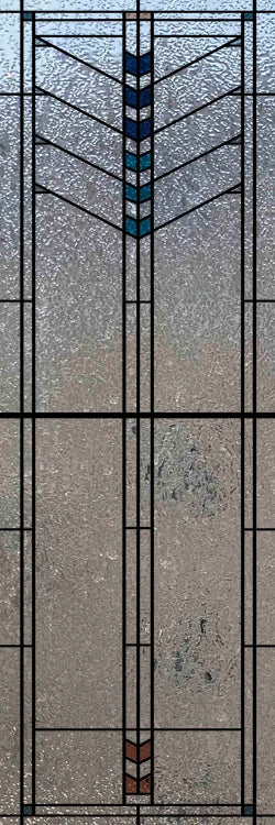 Custom Size Window Glass Films ,Privacy Window Stickers 3D Frosted Glass Film Prairie School Style Decorative Static Cling