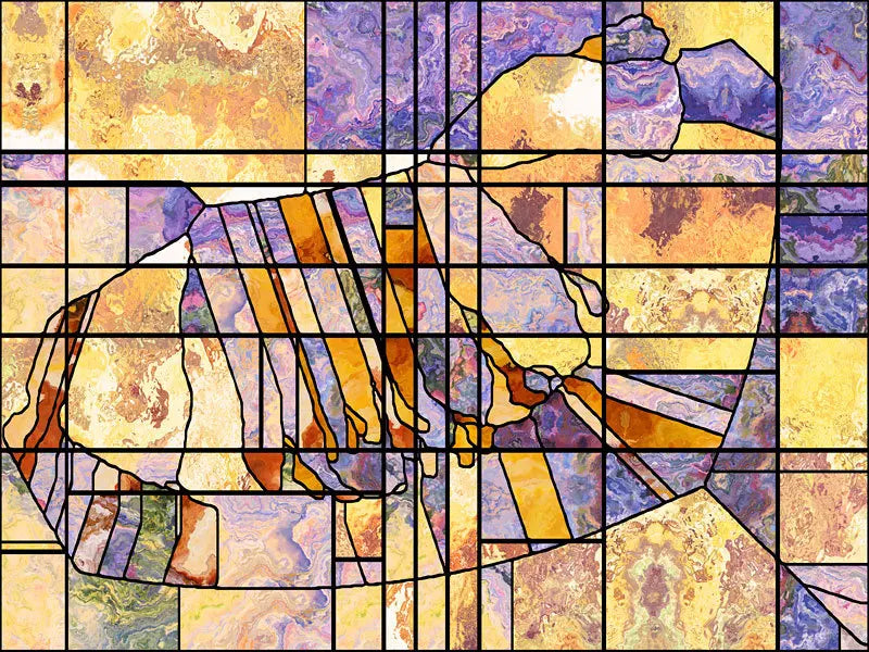 Stained Glass Window Film Frosted Glass Sticker Forest Customized Abstract design for Bathroom Kitchen Door Office Home Decor