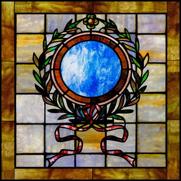 Stained Glass Window Film, Square Window Sticker, Privacy Frosted Static Cling, Home Decal, Door, Office, Custom Size