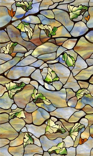 Custom size Glass Films,Stained Glass Stickers Static Cling,Frosted Privacy Print Flower,Tree,Rivers For Window Door Home Decor