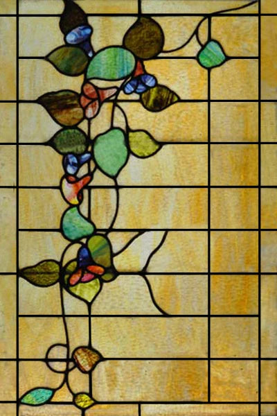 Stained Glass Window Films,Static Cling, Customized Retro Vintage Sticker,Frosted,Privacy, Easy to install