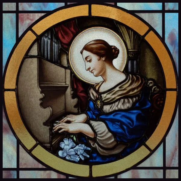 Stained Glass Window Film, Custom Size, Static Cling,Women Jesus Christ Angels Virgin Mary Picture ,Home Decor, Window Treatment