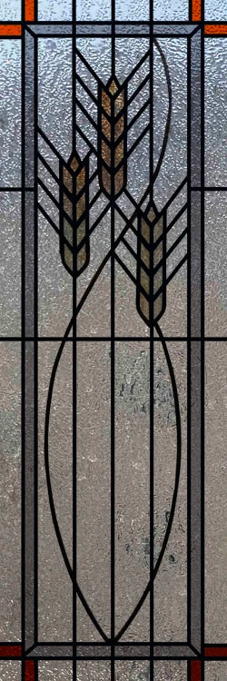 Custom Size Window Glass Films ,Privacy Window Stickers 3D Frosted Glass Film Prairie School Style Decorative Static Cling